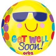 Wholesale Wholesale Joblot Of 40 Amscan Anagram Orbz Get Well Soon Balloon 15" X 16"