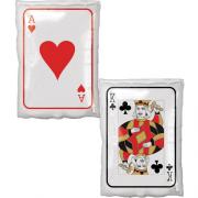 Wholesale Wholesale Joblot Of 40 Amscan Casino Night Deck Of Cards Ace & King Balloon 17"