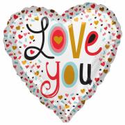 Wholesale Wholesale Joblot Of 40 Amscan Love You Two-Sided Decorative Balloon 17"