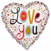 Wholesale Joblot Of 40 Amscan Love You Two-Sided Decorative Balloon 17