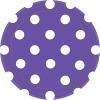 Wholesale Joblot Of 72 Amscan Purple Polka Dot Paper Party Plates 9