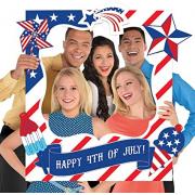 Wholesale One Off Joblot Of 9 Amscan 4th Of July Giant Customisable Photo Frame (15 Piece)
