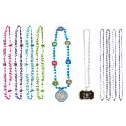 Wholesale One Off Joblot Of 72 Amscan Bead Necklaces In 4 Designs, Some Multi-Packs