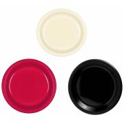 Wholesale One Off Joblot Of 60 Amscan Plastic Plates 3 Colours (Pack Of 20)