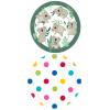 One Off Joblot Of 29 Amscan Paper Party Plates - Dot And Koala 9" (Pack Of 8)