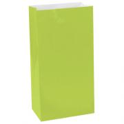 Wholesale One Off Joblot Of 48 Packs Of 12 Amscan Kiwi Green Paper Treat Bags