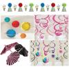 One Off Joblot Of 58 Amscan Party Decoration Stock - Swirls, Garlands, Lanterns wholesale party