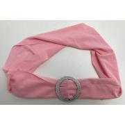Wholesale One Off Joblot Of 49 Pink Fabric Belt Costume Accessory With Circle Ring Buckle