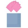 One Off Joblot Of 48 Amscan Napkins Pastel Blue & New Pink (Packs Of 50 & 125)