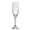 Personalised Engraved Argon Champagne Flute Wedding Wine Bir