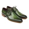 Paul Parkman Men's Green Hand-Painted Derby Shoes clothing wholesale