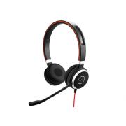 Wholesale Jabra Evolve 40 MS Wired USB-A Stereo Headset - Black With Red And Silver Accents