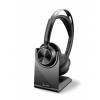 Plantronics Poly Voyager Focus 2 UC Wireless Bluetooth Headset - Black