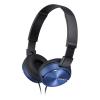 Sony ZX Series Wired 3.5mm Audio Jack On-Ear Headphones - Blue With A Black Headband wholesale