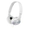 Sony ZX Series Wired 3.5mm Audio Jack On-Ear Headphones - White wholesale