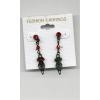 Red drop earrings wholesale earrings