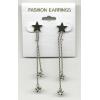 Star drop earrings