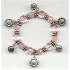 Pink charm bracelets wholesale charms