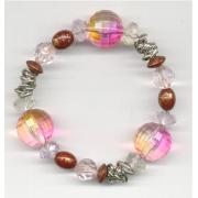 Wholesale Pink Beaded Bracelet