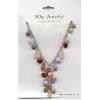 Multi tonal charm necklace jewellery wholesale