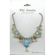 Wholesale Turquoise And Jade Charm Necklace