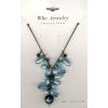 Blue charm necklace