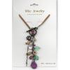 Floral drop necklace