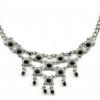 Chandelier necklace black jewellery wholesale