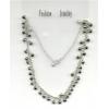 Silver ball charm necklace wholesale jewellery