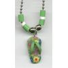Green flip flop necklace necklaces wholesale