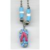 Blue Flip Flop Necklace