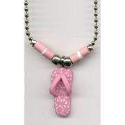 Wholesale Pink Flip Flop Necklace