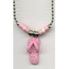 Pink flip flop necklace wholesale necklaces