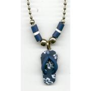 Wholesale Blue Flip Flop Necklace
