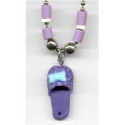 Wholesale Purple Flip Flop Necklace