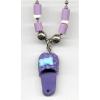 Purple Flip Flop Necklace