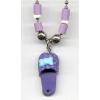 Purple flip flop necklace wholesale jewellery
