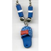Wholesale Blue Flip Flop Necklace
