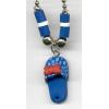 Blue Flip Flop Necklace