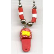 Wholesale Red Flip Flop Necklace