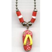 Wholesale Red Flip Flop Necklace
