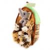 Jungle Animals Soft Toys  in Carry Case wholesale soft