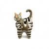 Cat With Stripes Candle Lamp Figurine