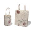 Small Cream Flower Petals Handmade Paper Gift Bag wholesale
