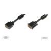 DVI Adapter Cable DVI(24+5) - HD15. 2x Ferrit M/M