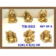 Wholesale Fengshui Mini Assorted Buddhas (Set Of 6)