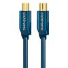 Clicktronic Coaxial Antenna Cable. M/M. Blue. 7.5m