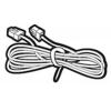 HPI Telephone Cable - 30m (98ft) Long (Black) - RJ-11 Phone Plug Connectors wholesale