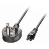 Lindy 2m Mains Power Cable UK 3 Pin Plug To IEC C5 software wholesale