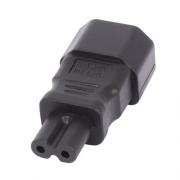 Wholesale Lindy 30452 Cable Gender Changer IEC C14 3 Pin IEC C7 Figure 8 Black